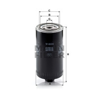 Фильтр масляный MANN-FILTER W 950/4